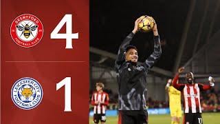 KEVIN SCHADE HAT-TRICK secures the win  | Brentford 4-1 Leicester City | Premier League Highlights