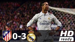 Atletico Madrid vs Real Madrid 0-3 All Goals and Highlights with English Commentary 2016-17 HD 720p