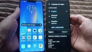 How to change language in huawei nova 3i