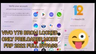 Vivo Y73 Frp Bypass 2022 Only Mtk Preloader️ #frp #frpbypass #vivo