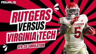 Rutgers vs. #VirginiaTech College Football 25 Simulation -- #Rutgers Scarlet Knights Football