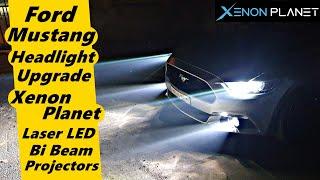 Ford Mustang Headlight Upgrade | Xenon Planet Laser LED Bi Beam Projectors