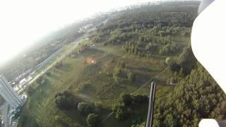 FPV RC Helicopter. Moscow. Yasenevo. New base station. Verifying flight.