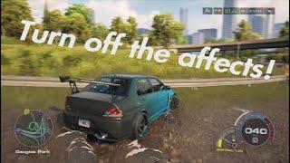 NFS UNBOUND how to turn off the driving affects!