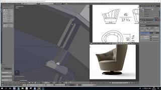 Making simple stitch on sofa in Blender