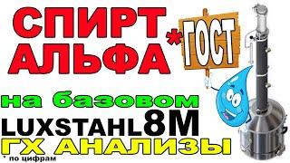 СПИРТ АЛЬФА НА СТОКОВОМ ЛЮКССТАЛЬ 8М. ГХ АНАЛИЗЫ. МЕТОД КСС ДЛЯ КОРОТКИХ КОЛОНН -ЭТО ГОСТ ПО ЦИФРАМ!