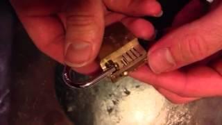 Cutaway Padlock and Lock Pick