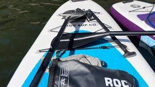 ROC SUP CO. Inflatable Paddle Board 1 year review. Vachan Pump review. Slab Creek Reservoir review.