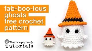 Quick and Easy No-Sew Crochet Ghost Tutorial - Fab-Boo-Lous Amigurumi Ghosts