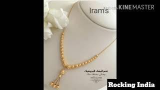 Light Weight Gold Ball#Chain%Necklaces Designs