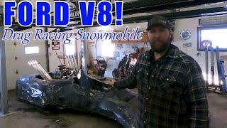 Ford V8 Powered Dual Track Drag Racing Snowmobile - Will It Run after 20+ Years?