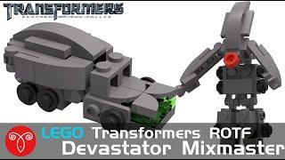 Lego Transformers Movie ROTF Devastator Mixmaster MOC Instruction Mini Mecha Tutorial