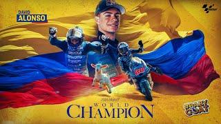 David Alonso is the 2024 #Moto3 World Champion 