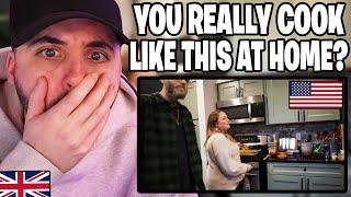 British Guy Reacts to Brits trying American Home Cooked Comfort Food!