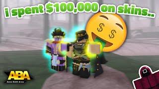 [ABA] I SPENT $100,000 ON THE NEW ABA SKINS IN THE UPDATE AND GOT THIS... (NEW SKIN SHOWCASE!!)