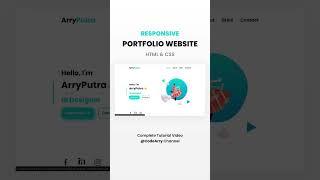 Responsive Personal Portfolio Website HTML CSS #html #css #portfolio #website #coding #programming