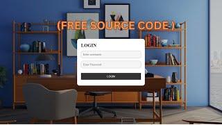 Create a Professional looking Login Page Using HTML and CSS  (SOURCE CODE) included