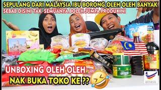 IBU BELI BANYAK OLEH OLEH PRODUK BUATAN MALAYSIA, SEPULANG DARI MALAYSIA