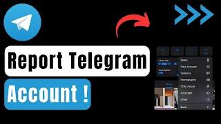 How to Report Telegram Account