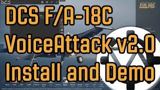 DCS F18 VoiceAttack v2 Install and Demo