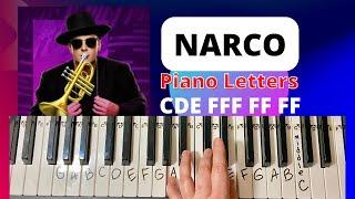 Timmy Trumpet Narco Piano Easy Tutorial With Letters 