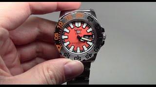 Seiko "Baby Monster" 5 Orange Men's Watch Review Model: SNZF49