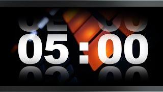 Countdown Timer 5 minute ( v 409 ) TIMER with sound/music effects 4k