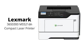 Lexmark | 36S0300 MS521dn Compact Laser Printer, Monochrome, Networking, Duplex Printing