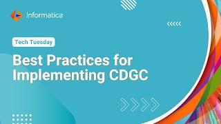 Best Practices for Implementing Cloud Data Governance and Catalog