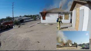 SBCoFD Division 3, Structure Fire 6th Street in Victorville, CA