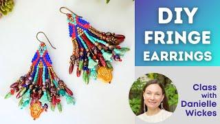 Silk Road Fringe Earrings! Class w/ Danielle Wickes ft. Market Marvels Sam's Bead Box September 2024