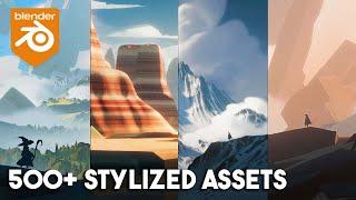 Blender addon for making stylized environments | Terra paint