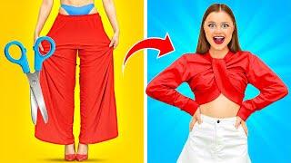 DIY YOUR OWN STYLISH CLOTHES || Cool Fashion Hacks To Shine Brightly by 123 GO! FOOD