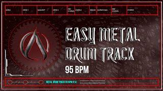 Easy Metal Drum Track 95 BPM (HQ,HD)