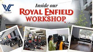 Explore our ROYAL ENFIELD WORKSHOP | VVC automobiles | VVC Royal Enfield #royalenfield #bulletlover