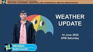 Public Weather Forecast issued at 5PM | June 14, 2025 - Saturday