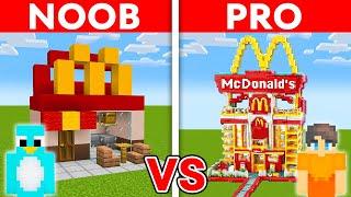 NOOB vs PRO: MODERN MCDONALDS HOUSE BUILD CHALLENGE in Minecraft