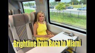 Brightline Train From Boca Raton, Florida, to Miami