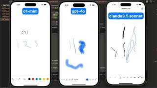 Cursor: Using Claude 3.5 Sonnet, gpt-4o and o1-mini to Build an iOS/SwiftUI Drawing App