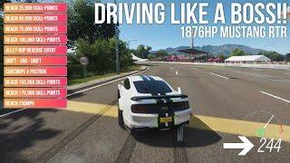 Forza Horizon 4 DRIVING LIKE A BOSS!! 1876HP RTR Mustang