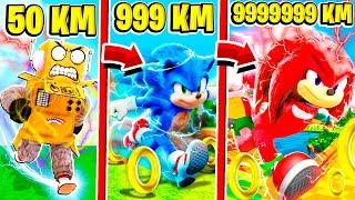 Я СТАЛ БЫСТРЕЕ СОНИКА ЕХИДНА НАКЛЗ НУБ И ПРО ВИДЕО ROBLOX Sonic Speed Simulator