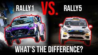 Understanding WRC Rally Cars: Rally1 vs Rally5 Comparison!