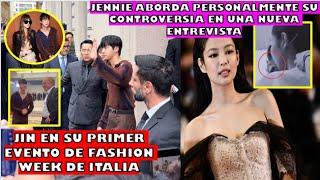 JIN ASI FUE SU 1° FASHION WEEK COMO EMBAJADOR DE GUCCI/JENNIE RESPONDE XQ SE DISCULPO POR FUM4R