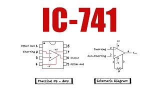 OpAmps - IC 741 - Pin numbers, Construction