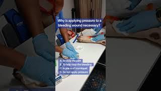 CPR Trivia. Do you apply pressure? #cpr #woundcare #stopthebleed #firstaid