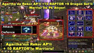 KhangNOCHA - Agartha'da Rekor AP'li +10 RAPTOR +9 Dragon Set'li Warrior İle Pk Atıyor! Knight Online