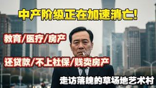 残酷的真相！中国中产阶级真在加速消亡！断贷款，不上社保，贱卖房产，北京城中村也已落魄！医疗房产教育奢望全部落空！走访草场地艺术村。#中产 #经济下行 #北京 #北京房价 #上海 #城中村 #房地产