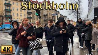 Sweden: Stockholm in Winter... Or Is It? | 4K Walking Tour