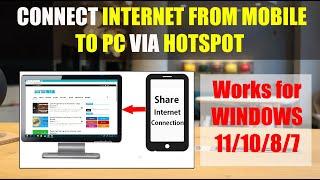 How To Connect Internet from Mobile to PC via Hotspot