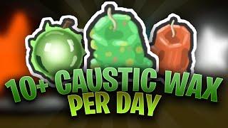 How to get 10+ Caustic Wax *PER DAY* | Bee Swarm Simulator